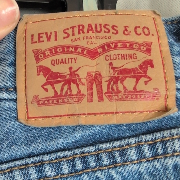 Levi's Blue "Baggy 94" Wide Leg Jeans. - Picture 3 of 7